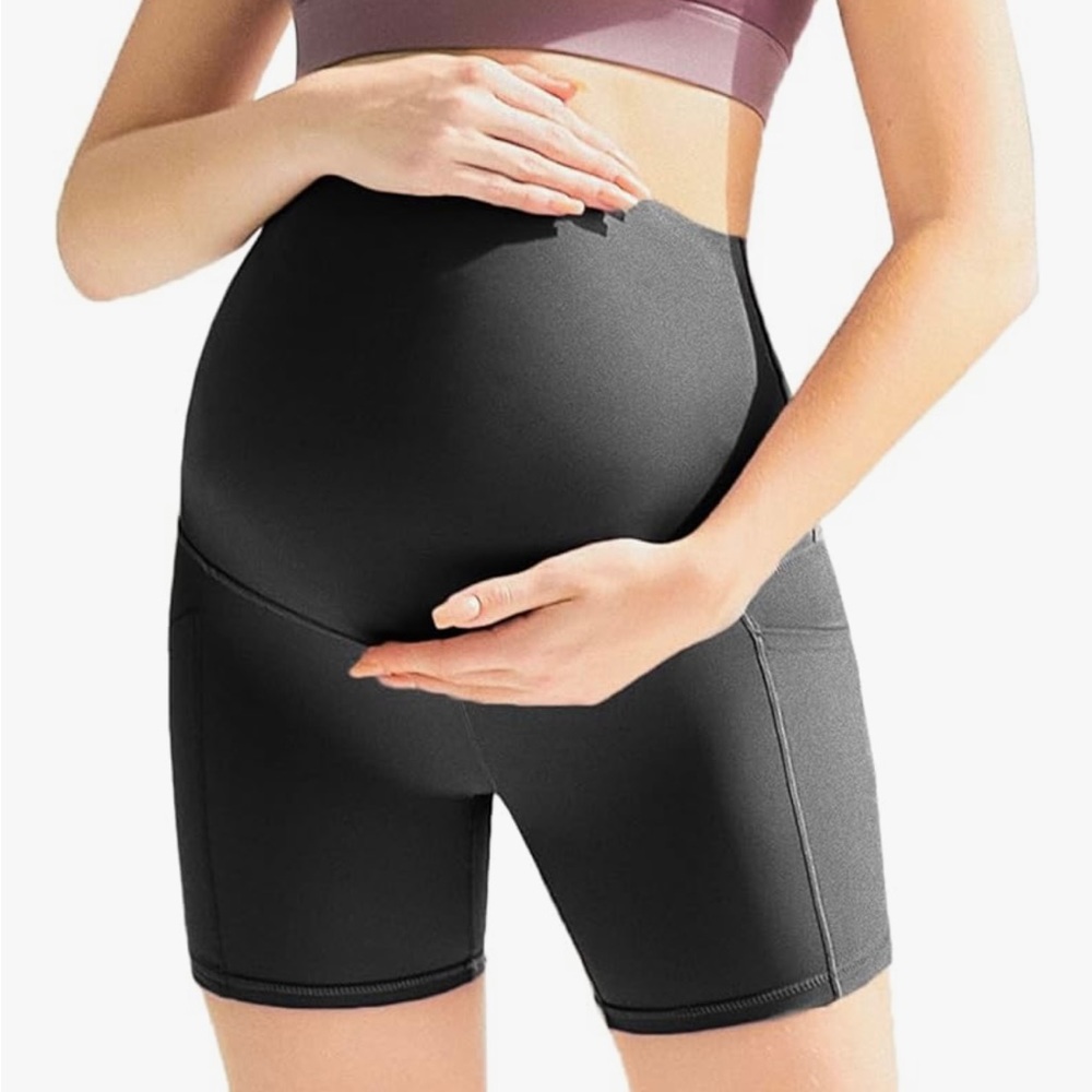 Bundle of 3 pair of high waist maternity shorts